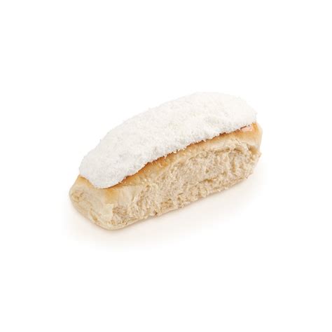 Boston Icing And Coconut Finger Bun Bakers Delight