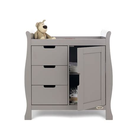Obaby Stamford Dresser And Baby Changing Unit In Taupe Grey Obaby