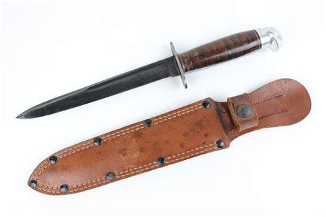 Excellent Western L77 Combat Stiletto Knife And Sheath Legacy Collectibles