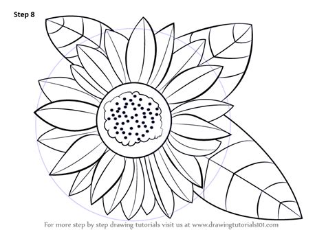 Basically i draw like a. Learn How to Draw a Sunflower (Sunflower) Step by Step ...