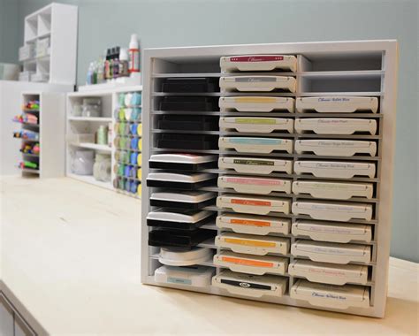 36 Ink Pad Organizer Fits Ikea Organizemore Craft Room Storage