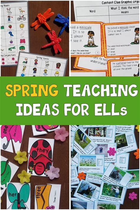 Spring Teaching Ideas For Ells Spring Teaching Ideas Esl Teaching