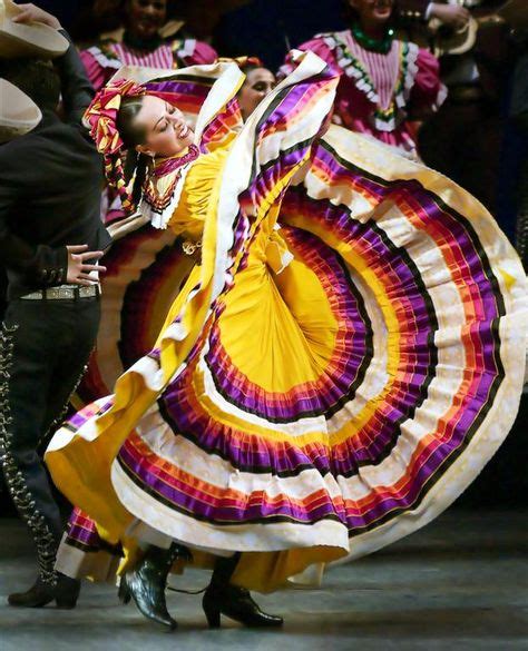 Colourful Jalisco Ballet Folklorico Mexican Culture Mexican Folklore