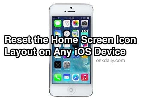 How To Reset The Home Screen Layout And Remove Folders On Iphone Ipad