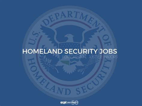 Homeland Security Jobs For Criminal Justice Degree Graduates