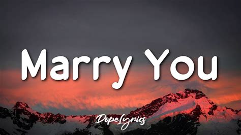 marry you lyrics