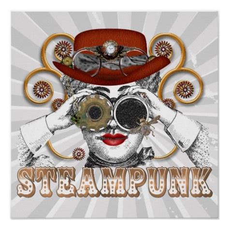 Looking Steampunked Steampunk Collage Art Poster Steampunk Fashion