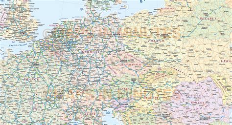 Road Map Of Europe With Countries