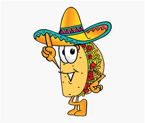 Welcome Borracho Tacos Mexican Clip Art Taco Cartoon Hd Png Download