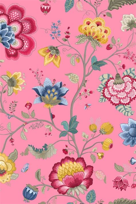 Check spelling or type a new query. Floral Fantasy wallpaper light pink | Pip Studio the Official website