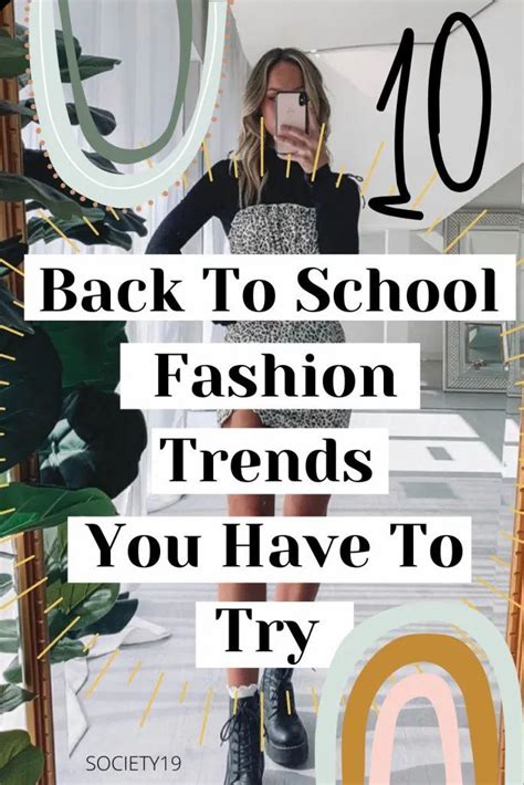 10 Back To School Fashion Trends You Have To Try Society19 Back To
