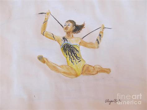 The Gymnast Drawing By Alyssa Barilar
