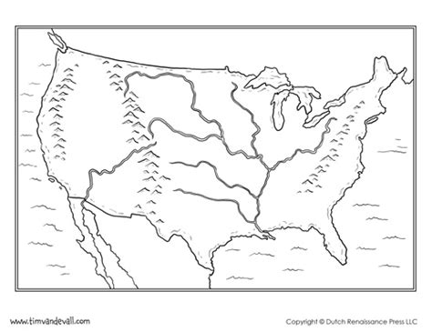 From address books to desk lamps. Blank Map of the United States | Printable USA Map PDF ...