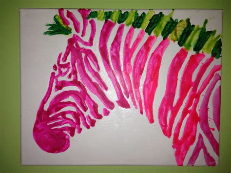 Pink Zebra Melted Crayon Art Crayon Art Melted Crayon Art Melting