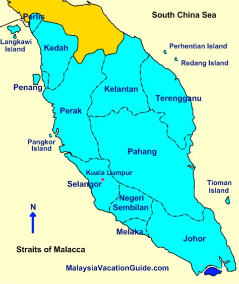 West Malaysia Map Images