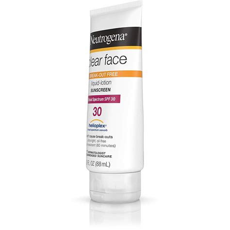 2 Pack Neutrogena Clear Face Sunscreen Lotion For Acne