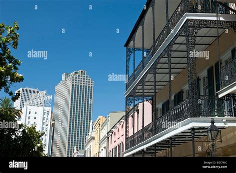 Cast Iron Railings Balcony Royal Street French Quarter Downtown New