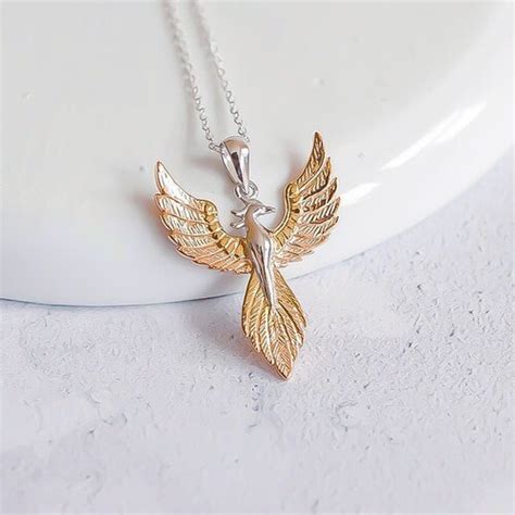925 Sterling Silver Phoenix Bird Necklace Christmas Clearance Etsy