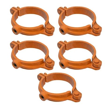 The Plumbers Choice 1 12 In Hinged Split Ring Pipe Hanger Copper