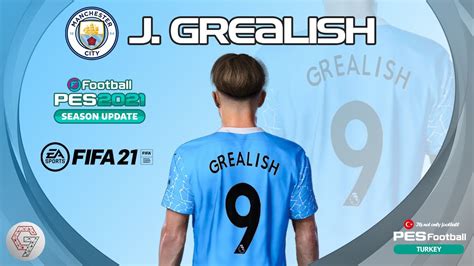 PES 2021 Jack Grealish Face Manchester City FIFA 21 Convert PC