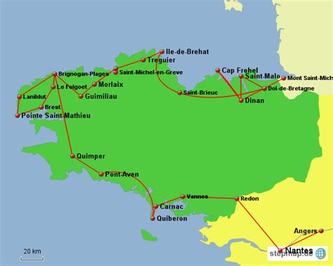 Stepmap Bretagne Landkarte Für Frankreich