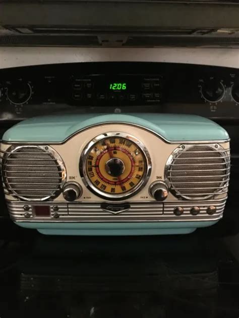 VINTAGE MEMOREX MTT3200 Turquoise AM FM Stereo Radio CD Player 1950 S