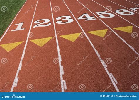 Starting Line Of Race Track Stock Image Image Of Line Number 29655165