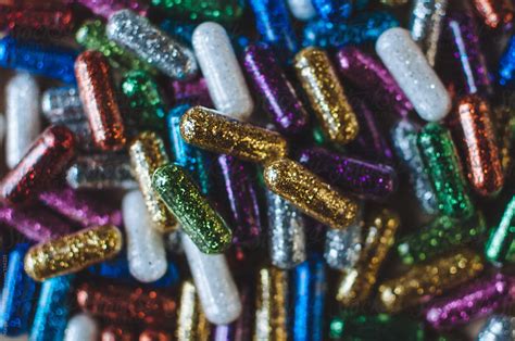 Glitter Pills By Stocksy Contributor Margaret Vincent Stocksy