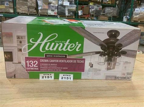 Hunter Crown Canyon 52 In Indoor Regal Bronze Ceiling Fan With Light