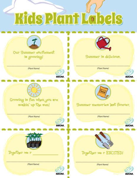 Learn the process of growing a healthy and beautiful garden for the benefit of your kids. Kids Plant Labels - iMom