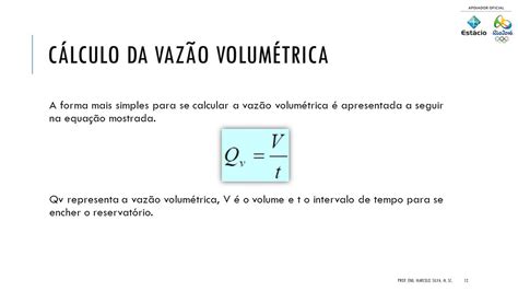 Formula Da Vazão Volumetrica