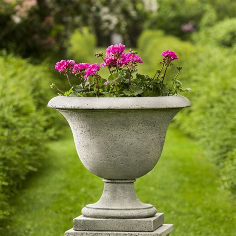 Fairfield Urn On Pedestal Outdoor Planter Kinsey Garden Decor