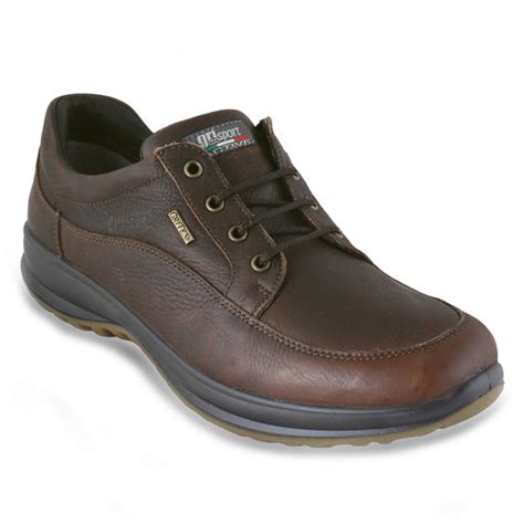 Grisport Livingston Mens Leather Walking Shoes Brown