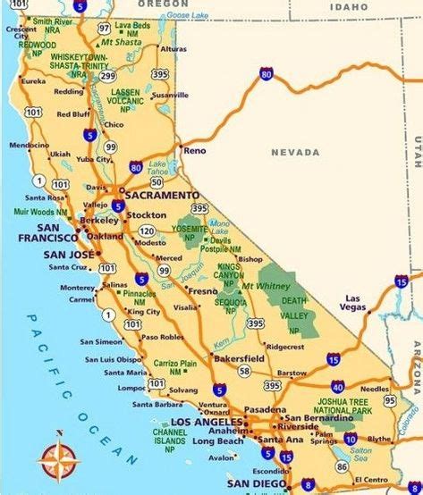 Map California Coast Cities Best 25 California Map Ideas On Pinterest