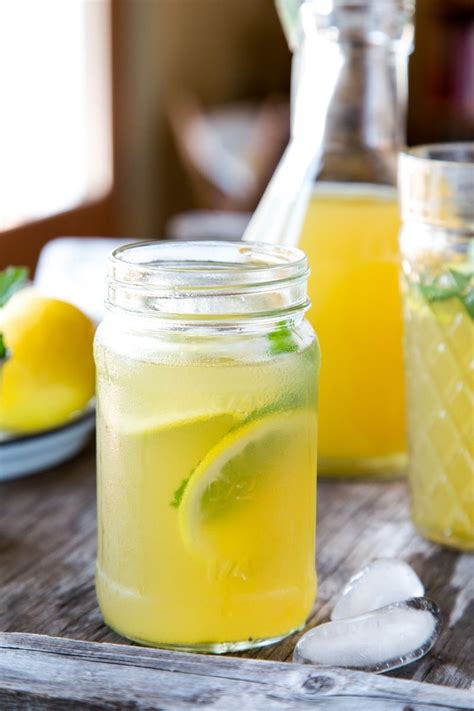 Recipe Iced Green Tea With Mint And Ginger Recipe Ginger Drink Ginger Drink Recipe Homemade
