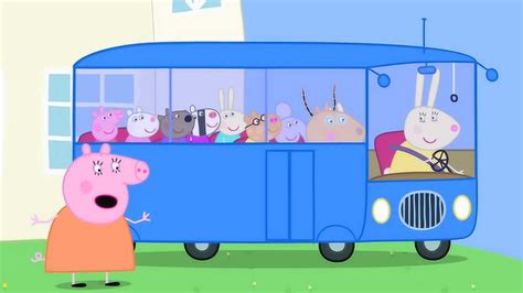 小猪佩奇坐兔小姐的校车去上学，佩奇忘记带书包高清1080p在线观看平台腾讯视频