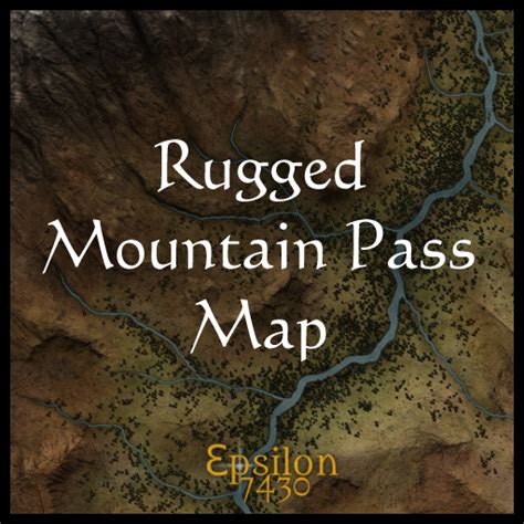Rugged Mountain Pass Map V13 Cartographyassets