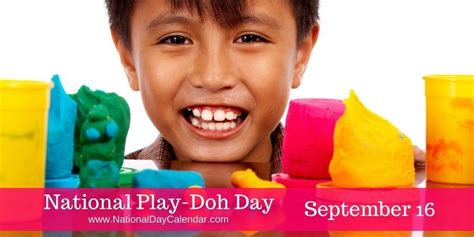National Play Doh Day September 16th September 16 Play Doh