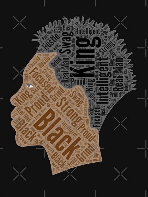 Black King Words In Afro Locs Hair Lightweight Hoodie By