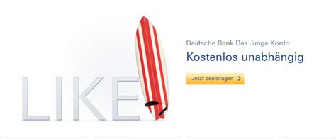 Nutze die sommerpause und wechsle mit deinem konto zum #geldverbesserer. Deutsche Bank junges Konto 2021 » Limit, Zinsen & Co. im Test!