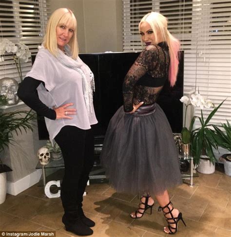 Jodie Marsh Flashes Ample Cleavage In Sheer Lace Top And Tutu In Instagram Snap Daily Mail Online