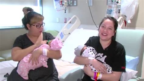 Twin Sisters Give Birth To Daughters On Same Day