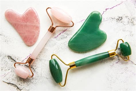 Kimkoo Jade Roller For Face In Kit With Gua Sha Massager Tool