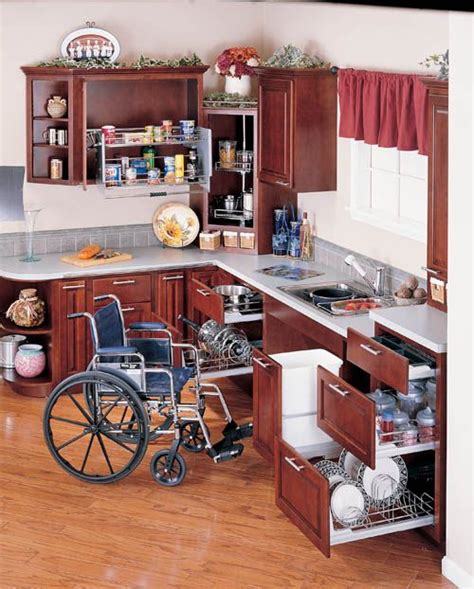 The base cabinet's open construction makes it possible to access the sink from a wheelchair. Wheelchair Friendly Cabinets and Kitchens in Pennsylvania ...
