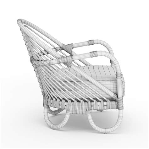 Crate And Barrel Etta Rattan Chairs 3d Model Cgtrader
