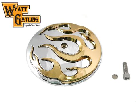 From elements to covers, shop big sky harley has just what you need with our large selection of genuine harley davidson® parts. Wyatt Gatling Flame Air Cleaner Cover Insert,for Harley ...