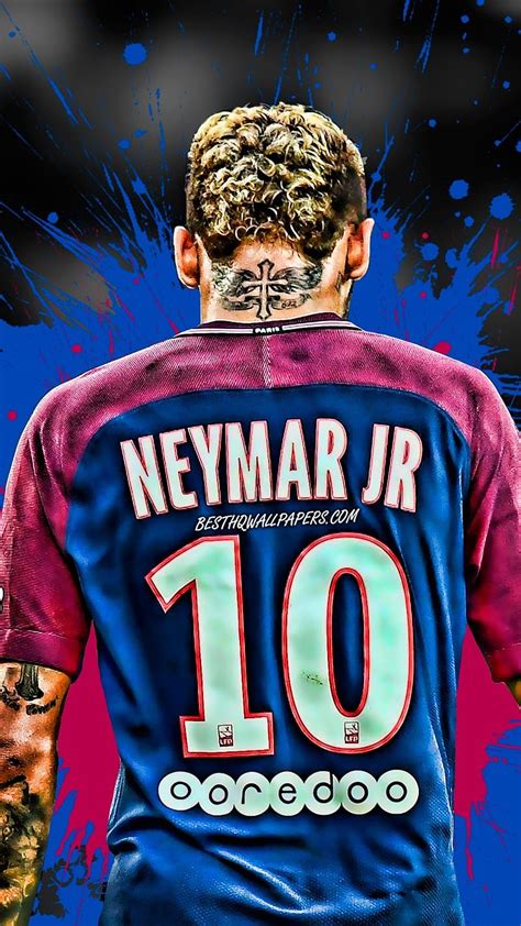 Neymar With Paint Splash Neymar Paint Splash Footballer Sports