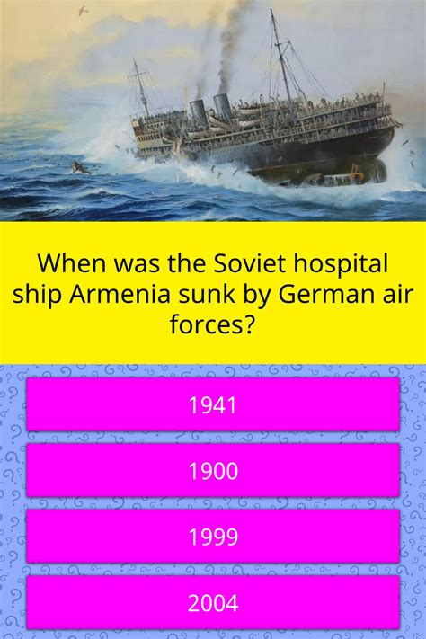 If you can answer 50 percent of these science trivia questions correctly, you may be a genius. When was the Soviet hospital ship... | Trivia Questions ...