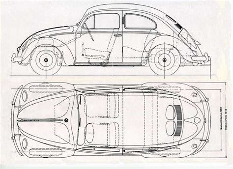 Volkswagen Beetle Blueprint Download Free Blueprint For 3d Modeling