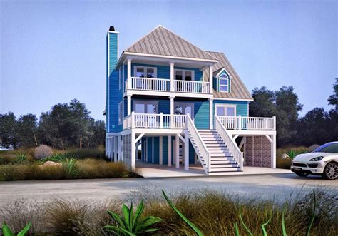 Gulf Coast Cottage Coastal House Plans From Coastal Home Plans